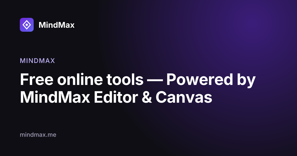 MindMax Web Editor — AI answers to Word, editable equations